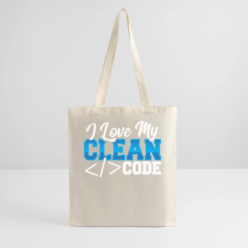 Programmation J’aime mon code propre Sac en tissu