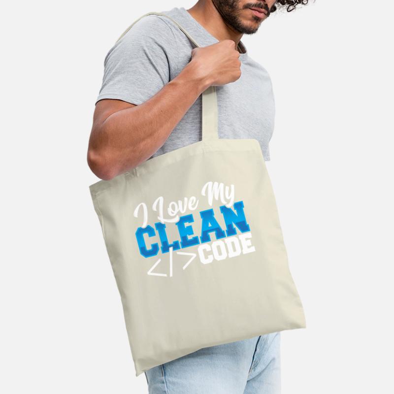 Programmation J’aime mon code propre Sac en tissu