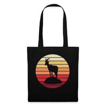 La chèvre de montagne - Sac en tissu - noir - Devant