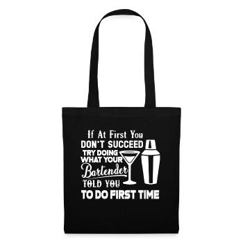 Bartender Proud To Be A Bartender - Tote Bag - black - Front