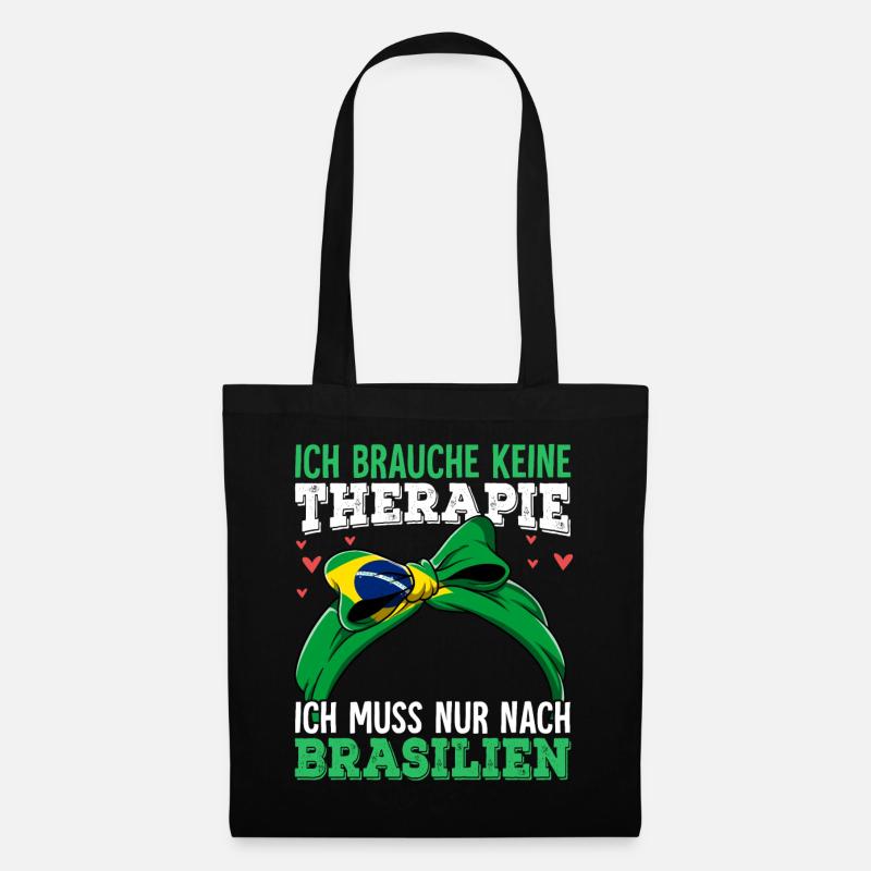 Brasilien - Stoffbeutel - Schwarz