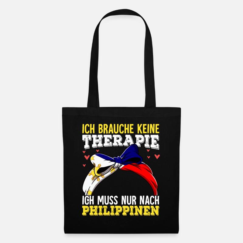 Philippinen - Stoffbeutel - Schwarz
