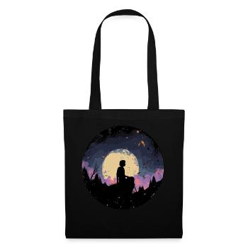Night Sky Stargaze Enchanting Nature Graphic Lover - Stoffbeutel - Schwarz - Vorne