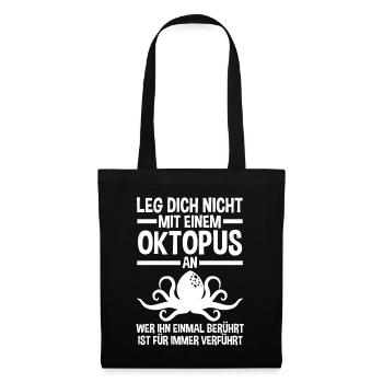 Squid Octopus - Tote Bag - black - Front