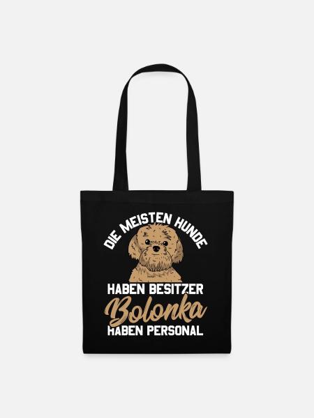 Die meisten Hunde haben Besitzer. Bolonka haben - Stoffbeutel - Schwarz