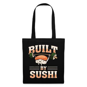 Japanisches Essen Sushi Liebhaber Bodybuilder - Stoffbeutel - Schwarz - Vorne