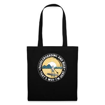 Stand up paddle board SUP Stand-up paddler bière SUP - Sac en tissu - noir - Devant