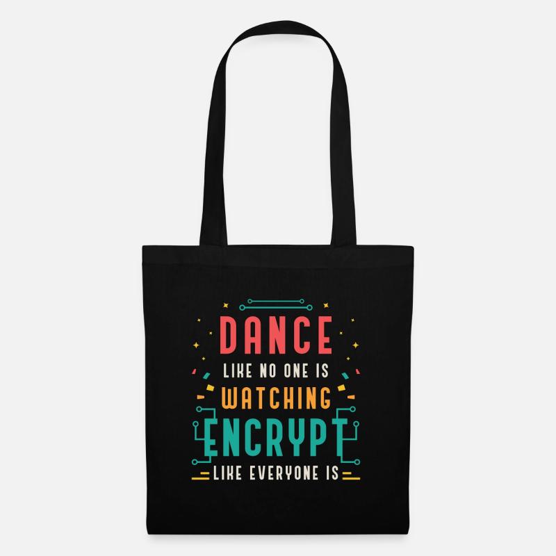 Cybersecurity Dance Like No One Is Programming - Stoffbeutel - Schwarz