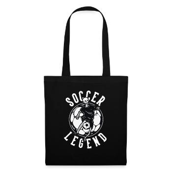 Soccer Legend Fußballspieler Fußballprofi - Stoffbeutel - Schwarz - Vorne