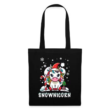 Unicorn Christmas Christmas Gift Kids Cute - Tote Bag - black - Front