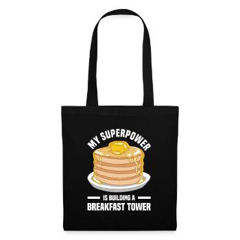 Pancake Koch | Pfannkuchen Ahornsirup Geschenke - Stoffbeutel - Schwarz - Vorne