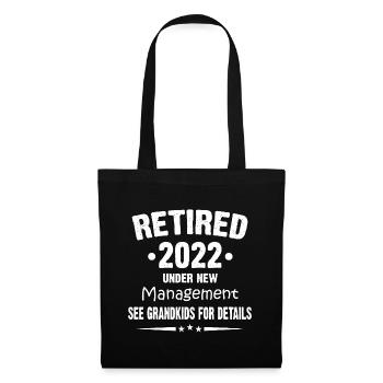 Retraité en 2022 sous une nouvelle direction Voir les petits-enfants - Sac en tissu - noir - Devant