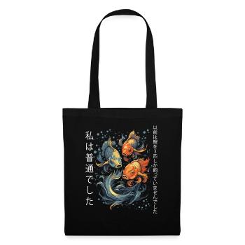 Koi Fish Koi Carp Koi Garden Pond Funny - Tote Bag - black - Front