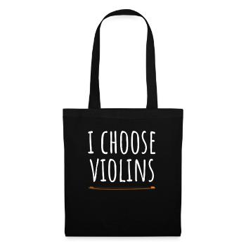 Violoniste Je choisis les violons Violoniste Violoniste - Sac en tissu - noir - Devant