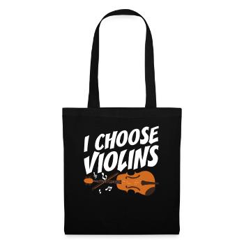 Violoniste Je choisis les violons Violoniste Violoniste - Sac en tissu - noir - Devant