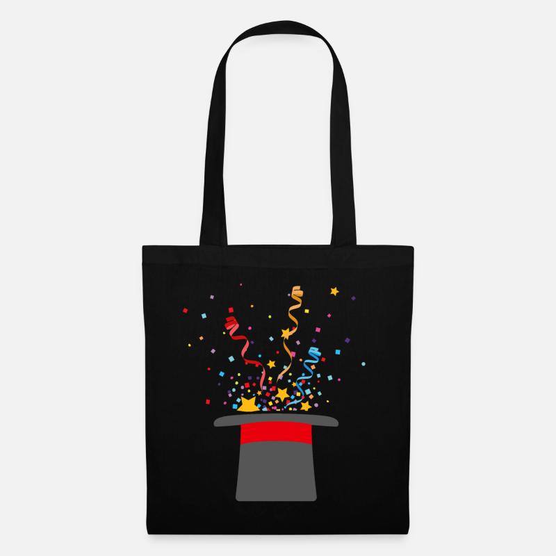 Chapeau de sorcier, mage des rues, magicien, magicien - Sac en tissu - noir