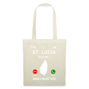 St. Lucia Karibik Insel Saint Lucia Urlaub Idee - Stoffbeutel - Natur - Vorne