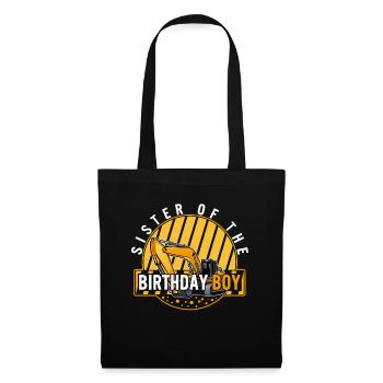 Siblings Shirt, Sister Of The Birthday Boy - Tote Bag - black - Front