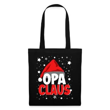 Grand-père Noël - Sac en tissu - noir - Devant