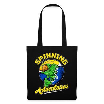 Fishing, Angler, Fisherman Fishing and Pike Fishing - Tote Bag - black - Front