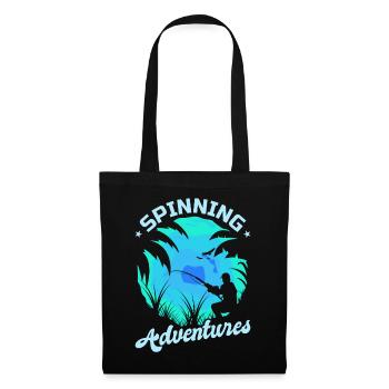 Fishing, Angler, Fisherman Fishing and Pike Fishing - Tote Bag - black - Front