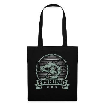 Fishing, Angler, Fisherman Fishing and Pike Fishing - Tote Bag - black - Front