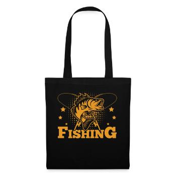 Fishing, Angler, Fisherman Fishing and Pike Fishing - Tote Bag - black - Front