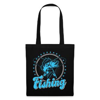 Fishing, Angler, Fisherman Fishing and Pike Fishing - Tote Bag - black - Front