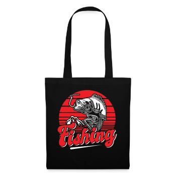 Fishing, Angler, Fisherman Fishing and Pike Fishing - Tote Bag - black - Front