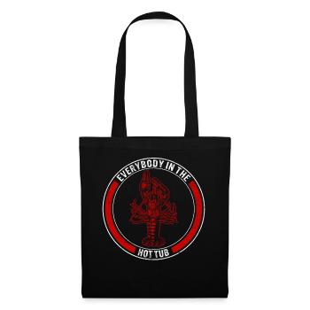 Crawfish Shirt, Everybody In The Hot Tub Tee, New - Tote Bag - black - Front