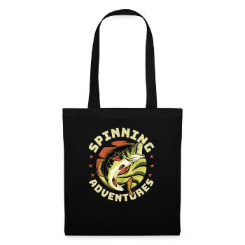 Fishing, Angler, Fisherman Fishing and Pike Fishing - Tote Bag - black - Front