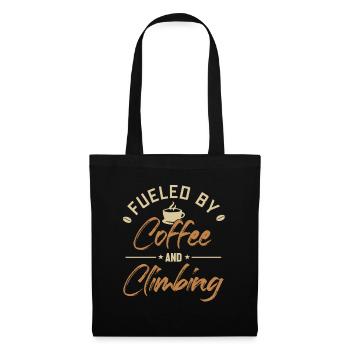 Alimenté par le café et l’escalade du Bouldern Kraxler - Sac en tissu - noir - Devant
