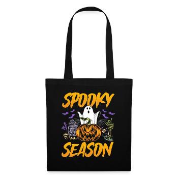 Halloween Spooky Season - Fantôme d’Halloween drôle - Sac en tissu - noir - Devant