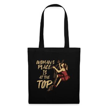 Womans Place est au sommet de l’escalade de vitesse de bloc - Sac en tissu - noir - Devant