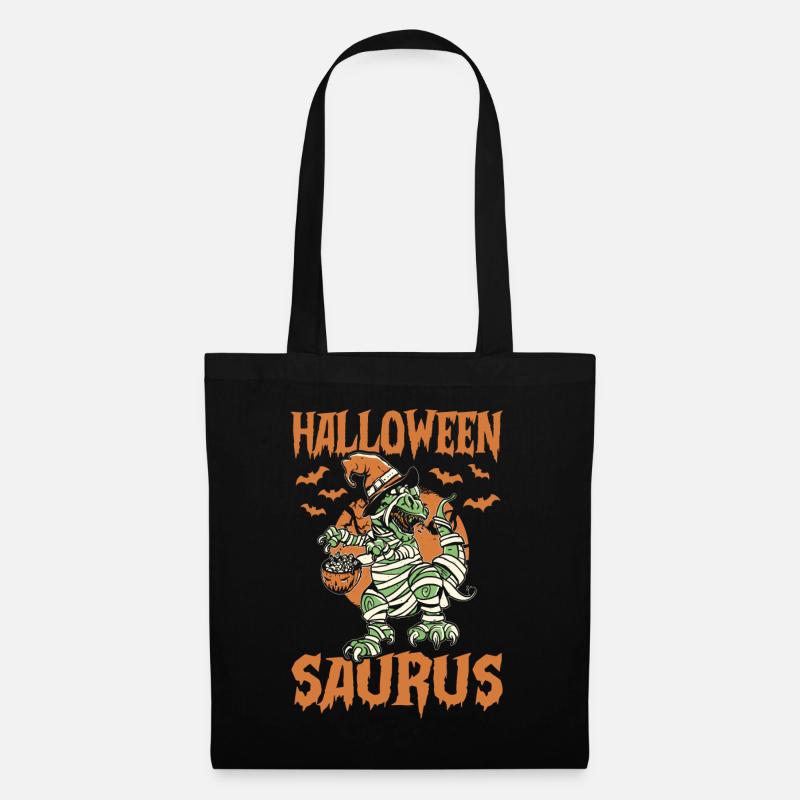 Halloween Saurus Halloween Dino Halloween Dinosaur - Stoffbeutel - Schwarz