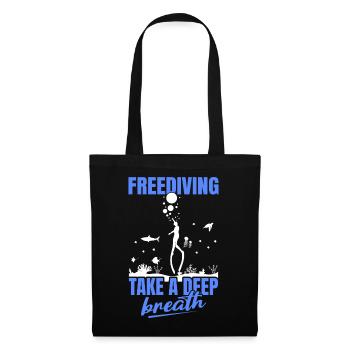 Diving, Freediving, Apnea No Limit Freediving - Tote Bag - black - Front
