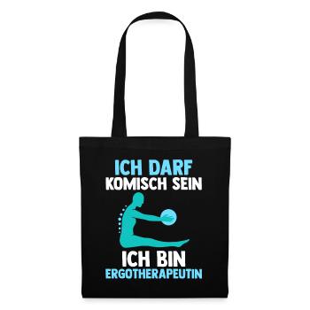 Ergotherapie Ergotherapeutin - Stoffbeutel - Schwarz - Vorne