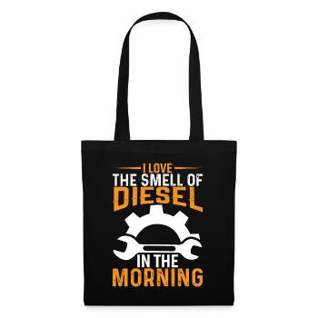 Ich Liebe Den Geruch Von Diesel Am Morgen - Stoffbeutel - Schwarz - Vorne