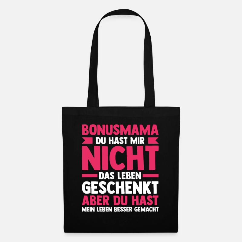 Stiefmutter Stiefmama Bonusmama - Stoffbeutel - Schwarz