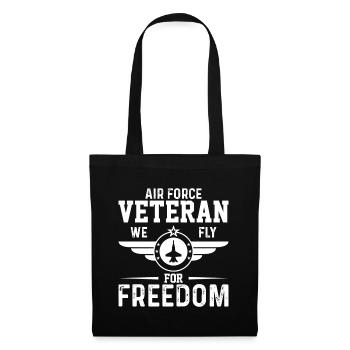 Vétéran de l’armée de l’air, nous volons pour la liberté - Sac en tissu - noir - Devant