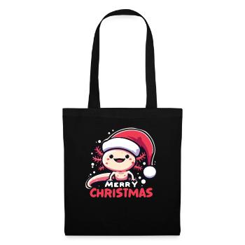 Axolotl Noël Axolotls mignons Joyeux Noël - Sac en tissu - noir - Devant