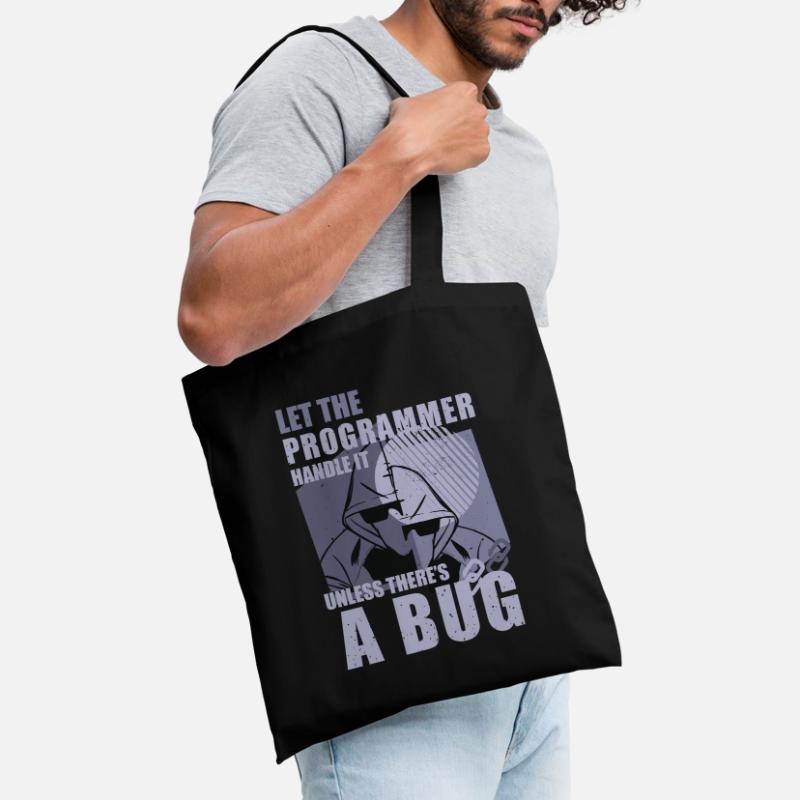 Programming Bugs Funny Quotes Computer Nerd Coding Stoffbeutel