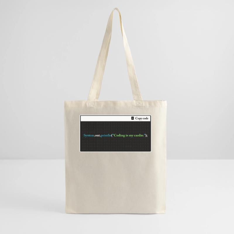 Coding Is My Cardio Funny Programming Computer Cod Stoffbeutel
