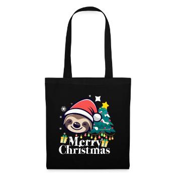 Merry Christmas Sloth Christmas - Tote Bag - black - Front