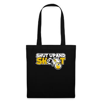 Shut Up And Shoot Billiards Snooker Billardtisch - Stoffbeutel - Schwarz - Vorne