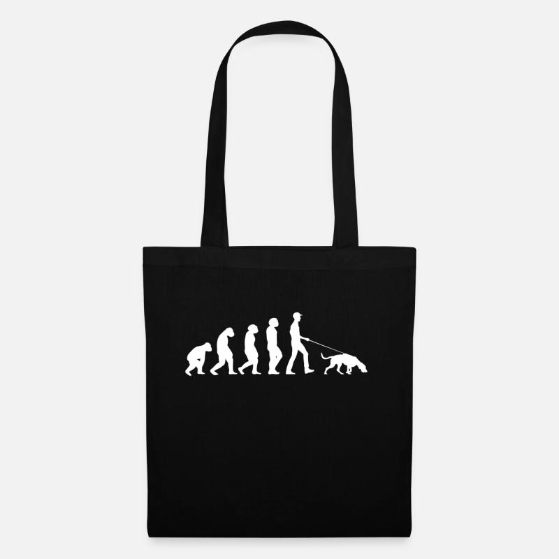 Hund Hundehalter Zubehör Hundliebhaber Evolution - Stoffbeutel - Schwarz