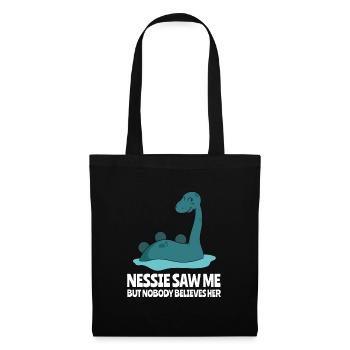 Funny Nessie Monster of Loch Ness Monsters - Tote Bag - black - Front