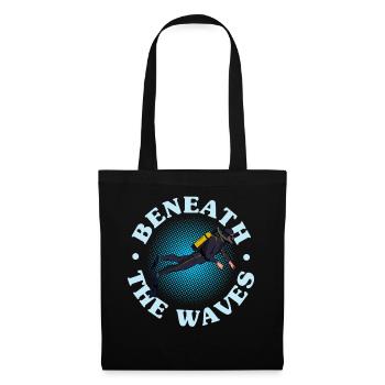 Plongée sous-marine, Plongée sous-marine, Vacances Sea Diver - Sac en tissu - noir - Devant