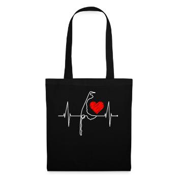 Sylt Skyline North Sea Heartbeat North Frisia Sylter - Tote Bag - black - Front