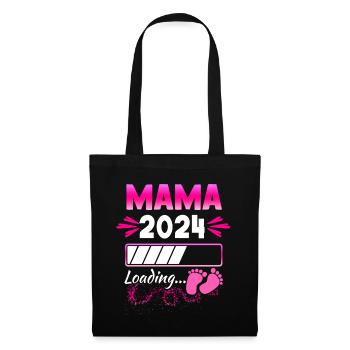 Mom 2024 Loading Pregnant Baby Child Pregnant - Tote Bag - black - Front